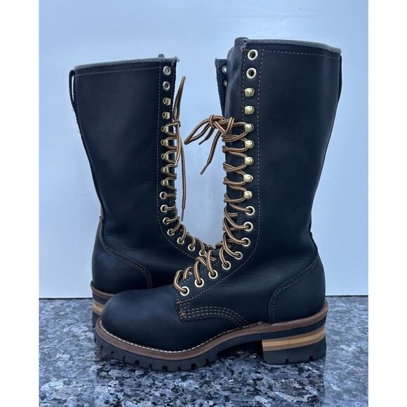 Gat Tank Tall Lace Up Lug Logger Boots Men\'s Size 4.5 main image 12